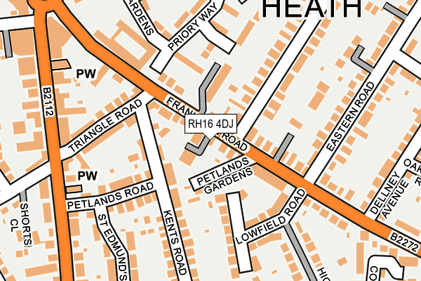 RH16 4DJ map - OS OpenMap – Local (Ordnance Survey)