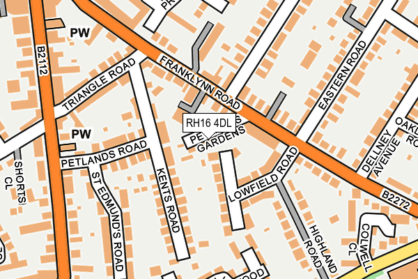 RH16 4DL map - OS OpenMap – Local (Ordnance Survey)