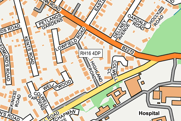 RH16 4DP map - OS OpenMap – Local (Ordnance Survey)
