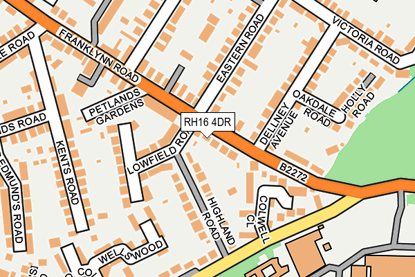 RH16 4DR map - OS OpenMap – Local (Ordnance Survey)