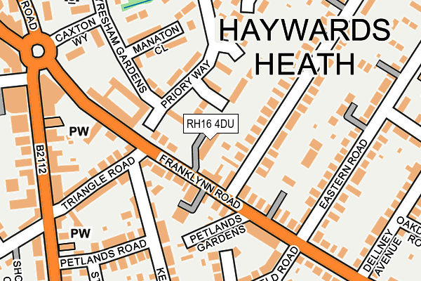 RH16 4DU map - OS OpenMap – Local (Ordnance Survey)