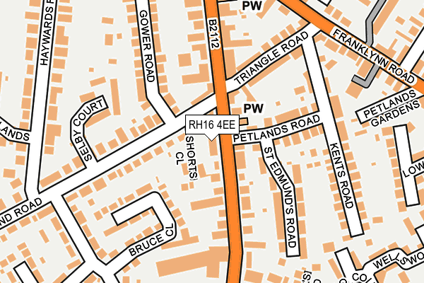 RH16 4EE map - OS OpenMap – Local (Ordnance Survey)