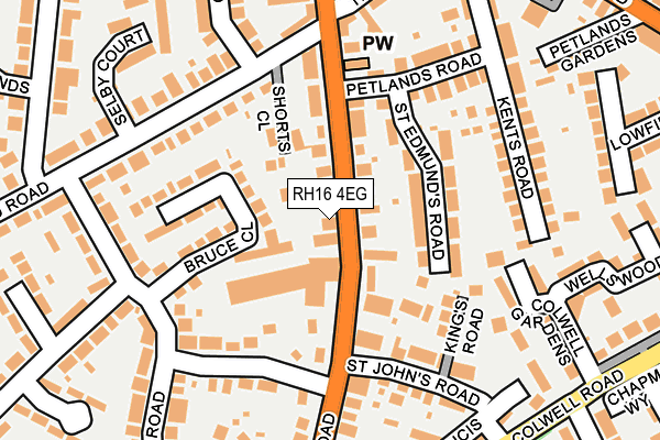 RH16 4EG map - OS OpenMap – Local (Ordnance Survey)