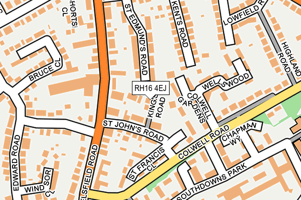 RH16 4EJ map - OS OpenMap – Local (Ordnance Survey)