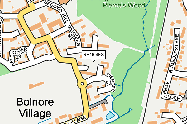 RH16 4FS map - OS OpenMap – Local (Ordnance Survey)