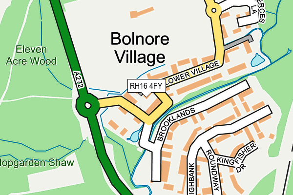 RH16 4FY map - OS OpenMap – Local (Ordnance Survey)