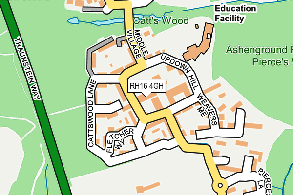 RH16 4GH map - OS OpenMap – Local (Ordnance Survey)