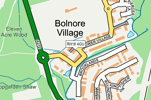 RH16 4GU map - OS OpenMap – Local (Ordnance Survey)