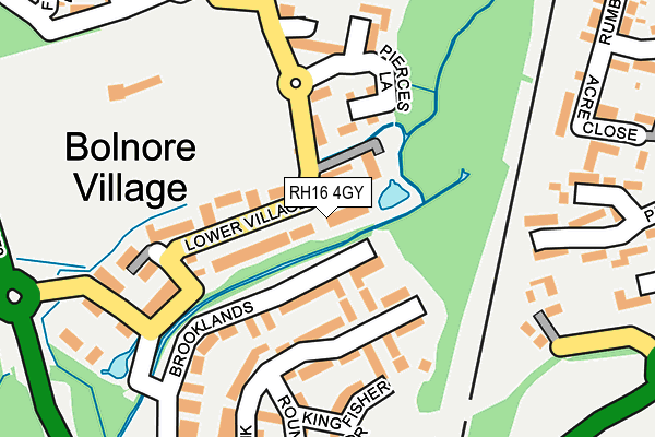 RH16 4GY map - OS OpenMap – Local (Ordnance Survey)