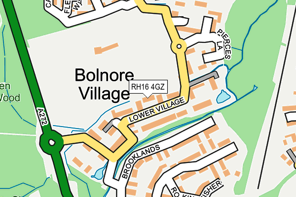 RH16 4GZ map - OS OpenMap – Local (Ordnance Survey)