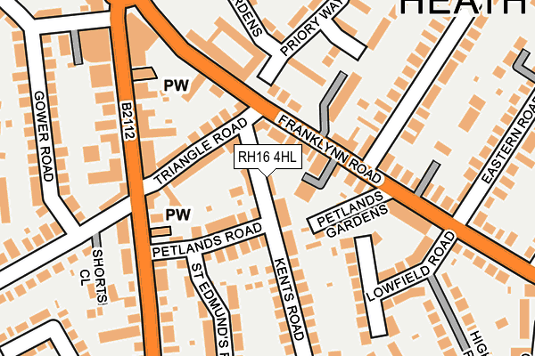 RH16 4HL map - OS OpenMap – Local (Ordnance Survey)