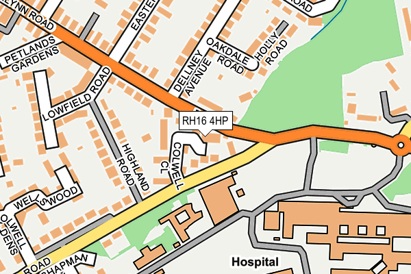 RH16 4HP map - OS OpenMap – Local (Ordnance Survey)