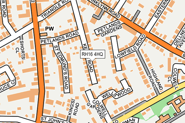 RH16 4HQ map - OS OpenMap – Local (Ordnance Survey)