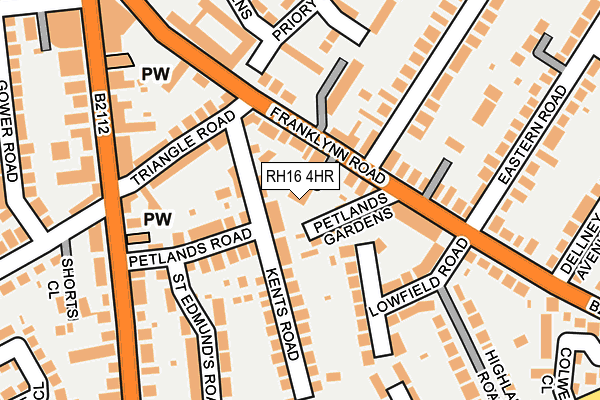 RH16 4HR map - OS OpenMap – Local (Ordnance Survey)
