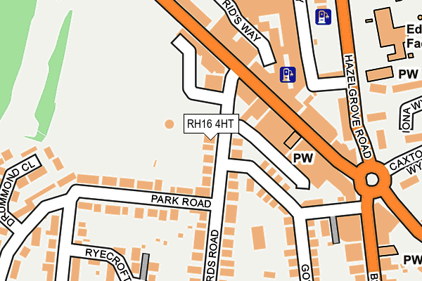 RH16 4HT map - OS OpenMap – Local (Ordnance Survey)