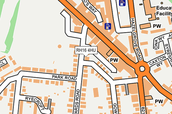 RH16 4HU map - OS OpenMap – Local (Ordnance Survey)