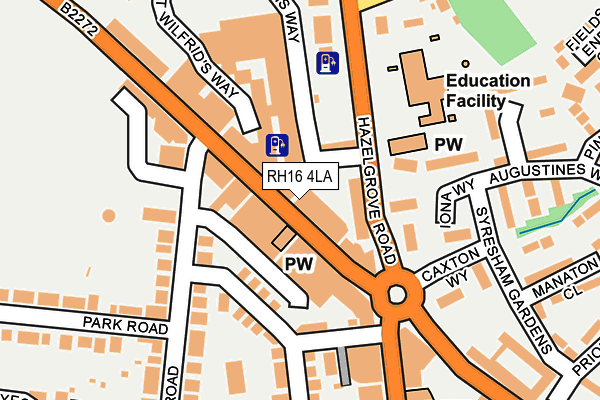 RH16 4LA map - OS OpenMap – Local (Ordnance Survey)