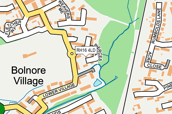 RH16 4LD map - OS OpenMap – Local (Ordnance Survey)