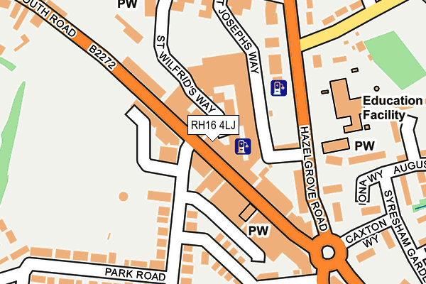 RH16 4LJ map - OS OpenMap – Local (Ordnance Survey)