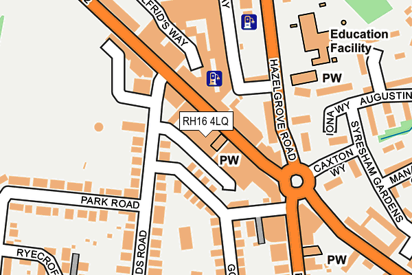 RH16 4LQ map - OS OpenMap – Local (Ordnance Survey)