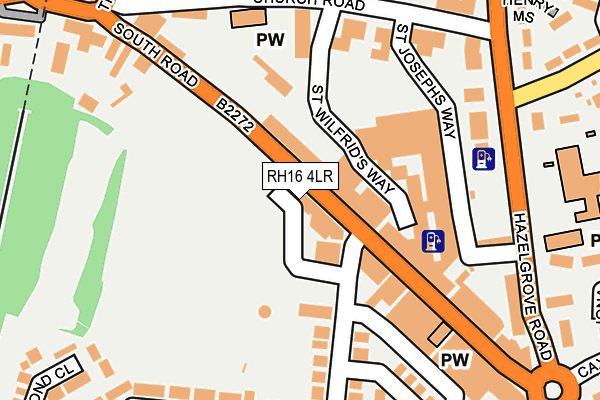 RH16 4LR map - OS OpenMap – Local (Ordnance Survey)