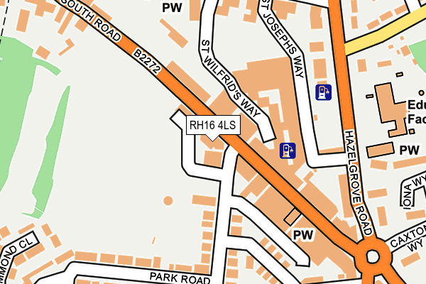RH16 4LS map - OS OpenMap – Local (Ordnance Survey)
