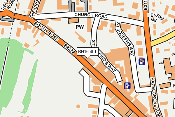 RH16 4LT map - OS OpenMap – Local (Ordnance Survey)