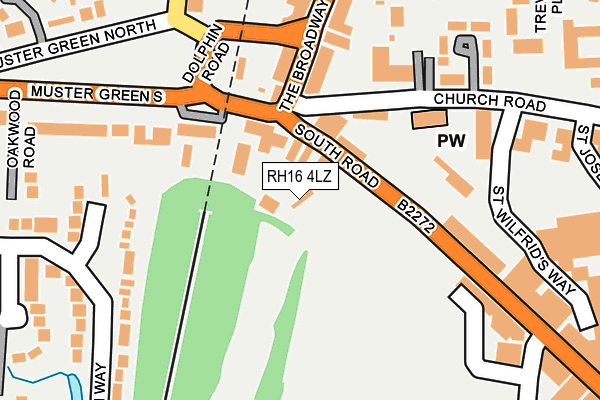 RH16 4LZ map - OS OpenMap – Local (Ordnance Survey)