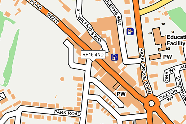 RH16 4ND map - OS OpenMap – Local (Ordnance Survey)