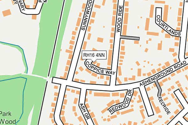 RH16 4NN map - OS OpenMap – Local (Ordnance Survey)