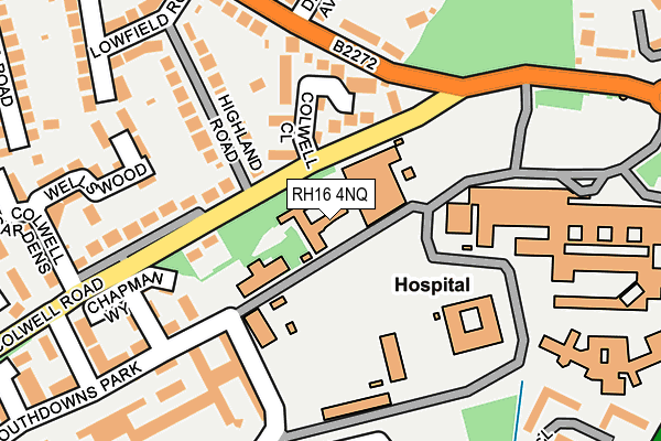 RH16 4NQ map - OS OpenMap – Local (Ordnance Survey)