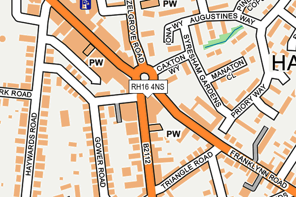 RH16 4NS map - OS OpenMap – Local (Ordnance Survey)