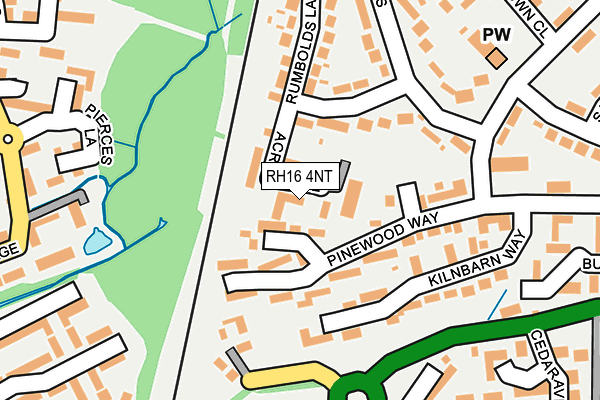 RH16 4NT map - OS OpenMap – Local (Ordnance Survey)