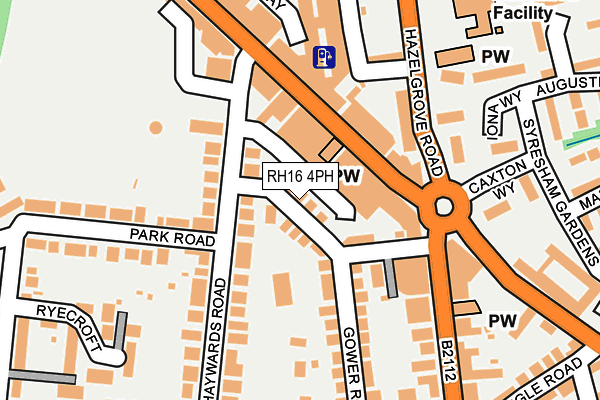 RH16 4PH map - OS OpenMap – Local (Ordnance Survey)