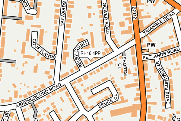 RH16 4PP map - OS OpenMap – Local (Ordnance Survey)