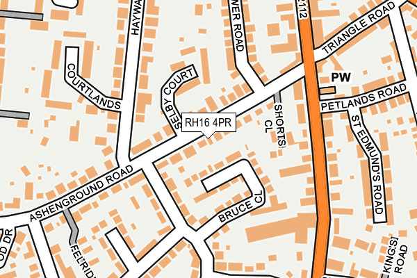 RH16 4PR map - OS OpenMap – Local (Ordnance Survey)