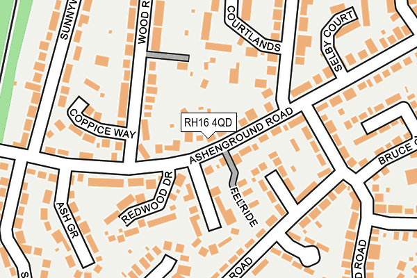 RH16 4QD map - OS OpenMap – Local (Ordnance Survey)