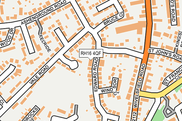 RH16 4QF map - OS OpenMap – Local (Ordnance Survey)