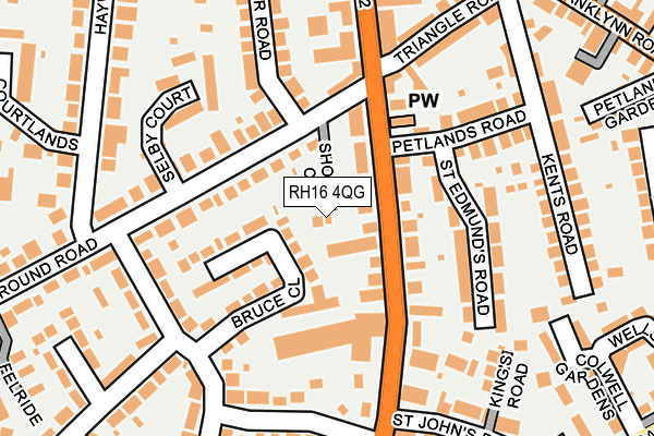 RH16 4QG map - OS OpenMap – Local (Ordnance Survey)