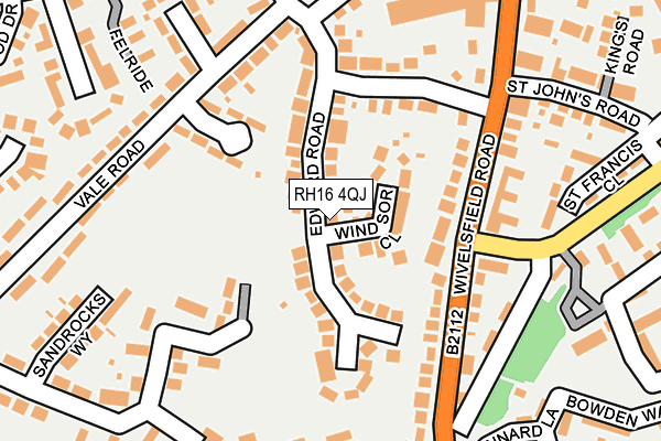 RH16 4QJ map - OS OpenMap – Local (Ordnance Survey)
