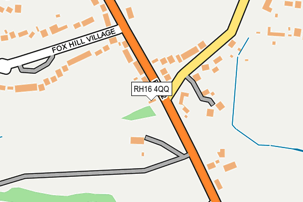 RH16 4QQ map - OS OpenMap – Local (Ordnance Survey)