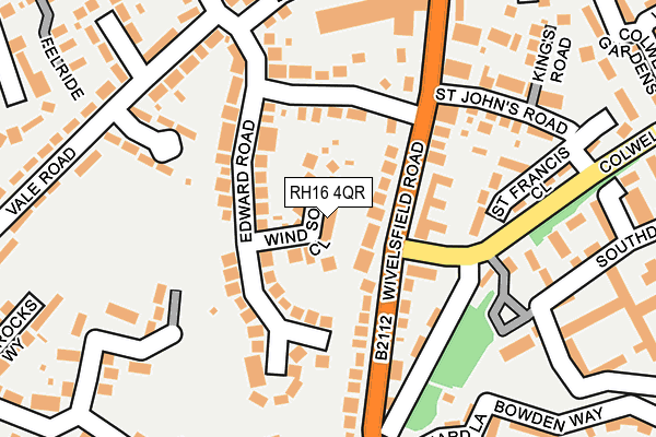 RH16 4QR map - OS OpenMap – Local (Ordnance Survey)