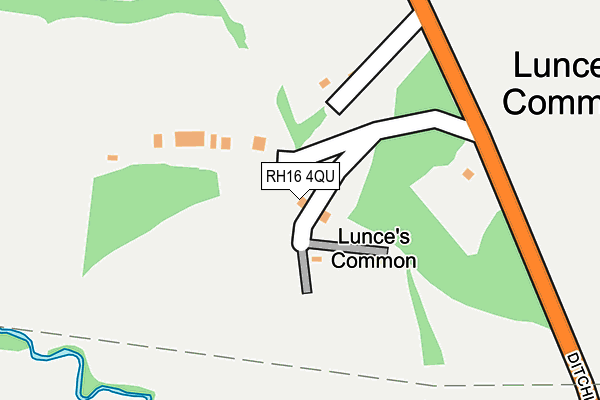 RH16 4QU map - OS OpenMap – Local (Ordnance Survey)