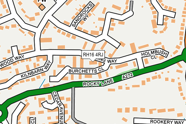 RH16 4RJ map - OS OpenMap – Local (Ordnance Survey)