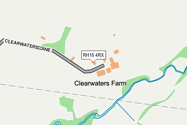 RH16 4RX map - OS OpenMap – Local (Ordnance Survey)