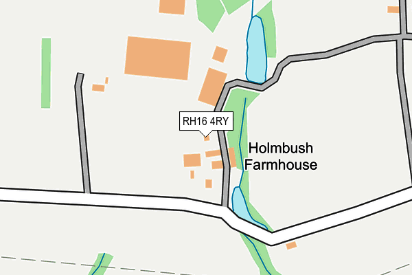 RH16 4RY map - OS OpenMap – Local (Ordnance Survey)