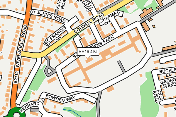 RH16 4SJ map - OS OpenMap – Local (Ordnance Survey)