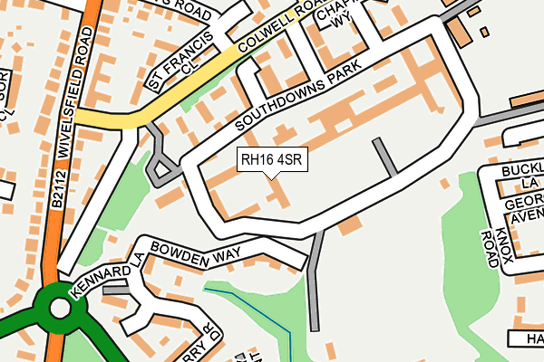 RH16 4SR map - OS OpenMap – Local (Ordnance Survey)