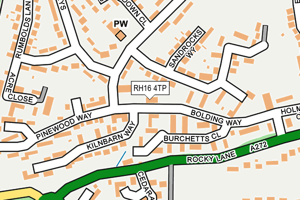 RH16 4TP map - OS OpenMap – Local (Ordnance Survey)