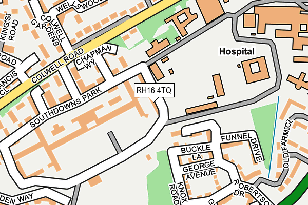 RH16 4TQ map - OS OpenMap – Local (Ordnance Survey)